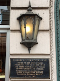 Robert Louis Stevenson plaque